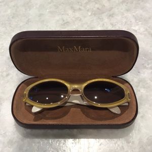 Max Mara Goldish Brown Speckled Sunglasses